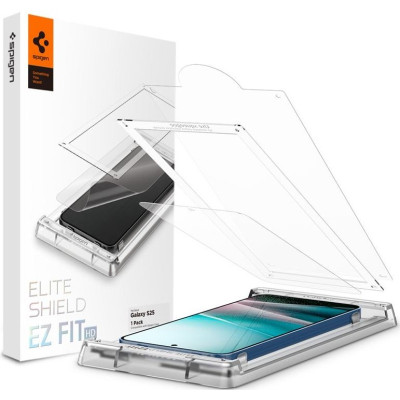 Μεμβράνη Προστασίας Samsung Galaxy S25 Spigen Elite Shield EZ Fit HD Οθόνης - Clear (AFL09091)