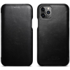 Θήκη iPhone 11 Pro iCarer Vintage Series Curved Edge Δερμάτινη - Black (RIX1101-BK)