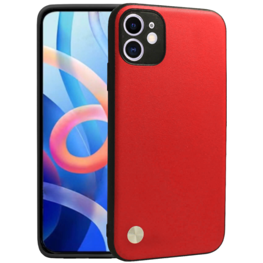 Θήκη iPhone 12 Bodycell Vegan Cover Σκληρή - Red (5206015075520)