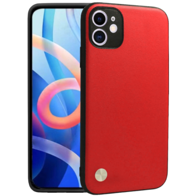 Θήκη iPhone 12 Bodycell Vegan Cover Σκληρή - Red (5206015075520)