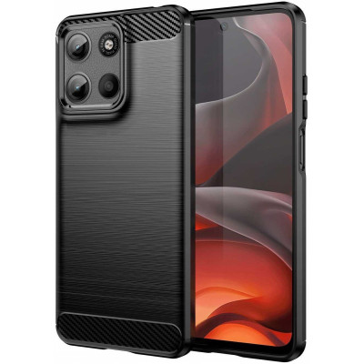 Θήκη Motorola Moto G15 / G15 Power Spacecase Carbon Σιλικόνης - Black (5905719117832)