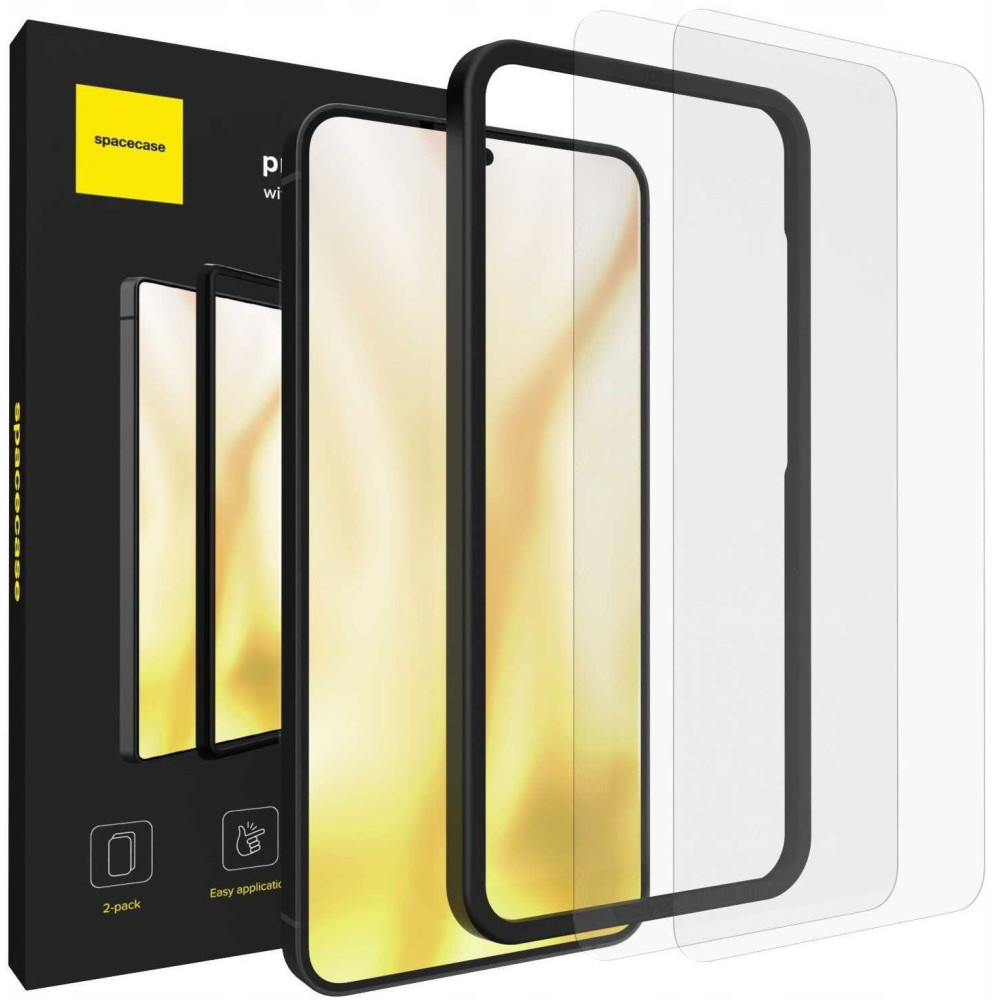 Tempered Glass Samsung Galaxy S25 Plus / S24 Plus Spacecase Set Αντιχαρακτικό Γυαλί Προστασίας Οθόνης 2 Τεμάχια - Clear (5905719117764)