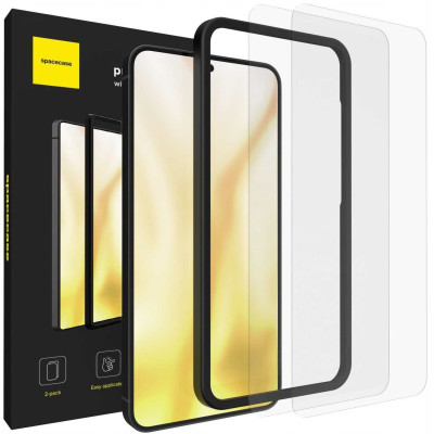 Tempered Glass Samsung Galaxy S25 Plus / S24 Plus Spacecase Set Αντιχαρακτικό Γυαλί Προστασίας Οθόνης 2 Τεμάχια - Clear (5905719117764)