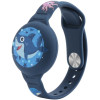 Θήκη AirTag Ofkoz Bracelet Σιλικόνης με Λουράκι Καρπού - Blue / Shark (ATKID-SH)