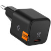 Φορτιστής Spigen PE2103EU ArcStation Wall Charger Τοίχου με 1 x Type-C 27W / PPS 25W - Black (ACH05607)
