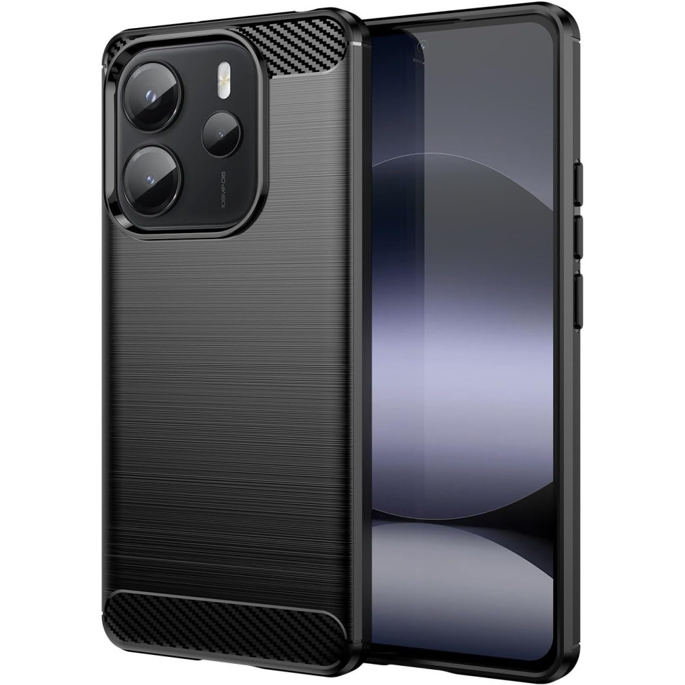Θήκη Xiaomi Redmi Note 14 4G Spacecase Carbon Σιλικόνης - Black (5905719117986)