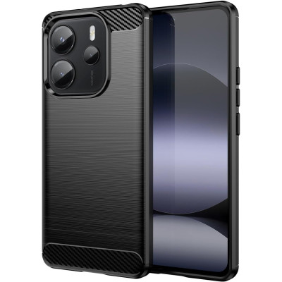 Θήκη Xiaomi Redmi Note 14 4G Spacecase Carbon Σιλικόνης - Black (5905719117986)