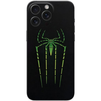 Αυτοκόλλητο Skin Προστασίας Πλάτης iPhone 16 Pro Gams Premium Vinyl Skin Back Plate Φωσφορίζον - Luminus Spider (GAMS-VNL-SKIN-LMSD-001-084)