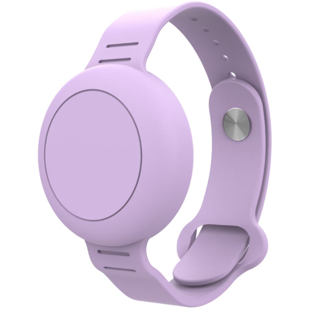 Θήκη AirTag Ofkoz Bracelet Σιλικόνης με Λουράκι Καρπού - Purple (ATUNI-PR)