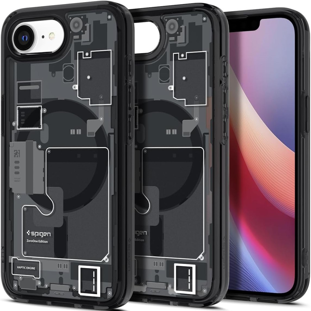 Θήκη iPhone 16e Spigen Ultra Hybrid MagFit Σκληρή με MagSafe - Zero One Black (ACS09141)