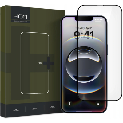 Tempered Glass iPhone 16e / 14 / 13 / 13 Pro Hofi Premium Pro+ Full Face Αντιχαρακτικό Γυαλί Προστασίας Οθόνης - Black (9589046924859)