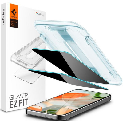 Tempered Glass Google Pixel 10 / 10 Pro / 9 / 9 Pro Spigen GLAS.tR EZ Fit Privacy Αντιχαρακτικό Γυαλί Προστασίας Απορρήτου Οθόνης 2 Τεμάχια (AGL09312)