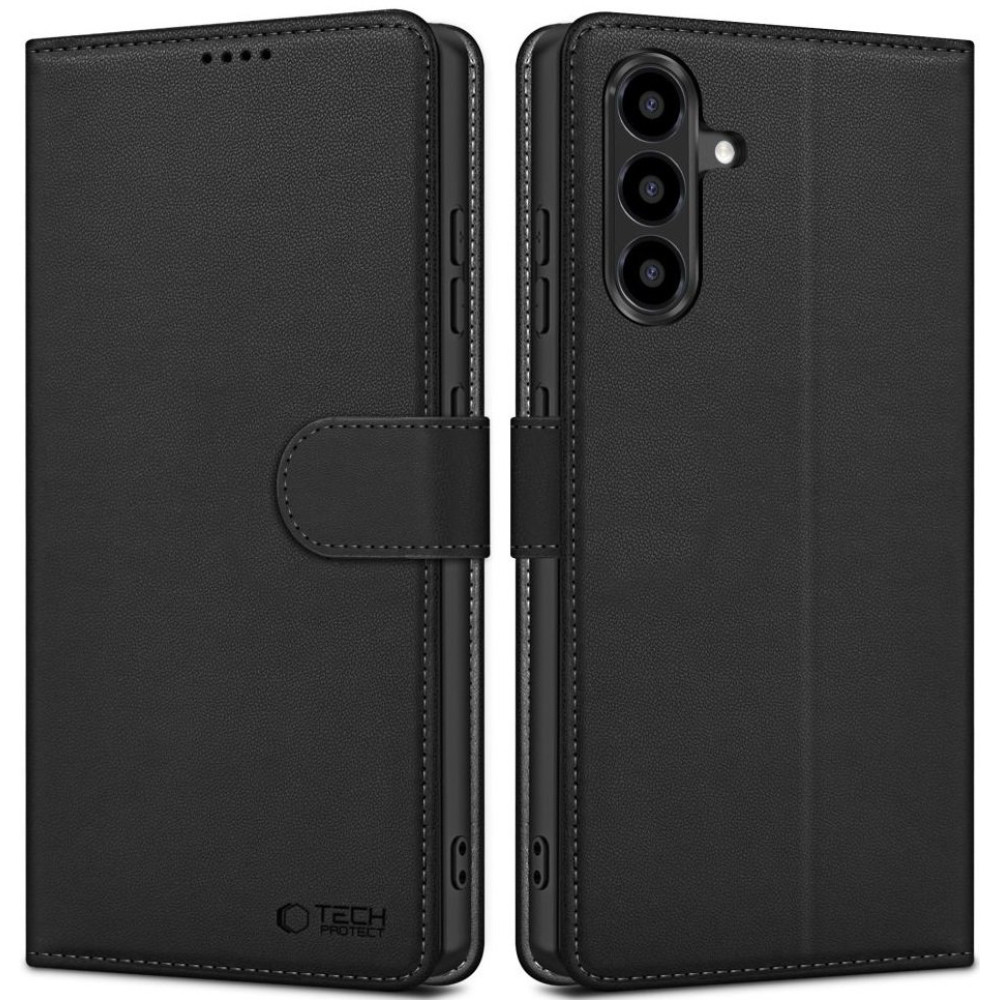 Θήκη Samsung Galaxy A56 Tech-Protect Wallet Πορτοφόλι - Matte Black (5906302361120)
