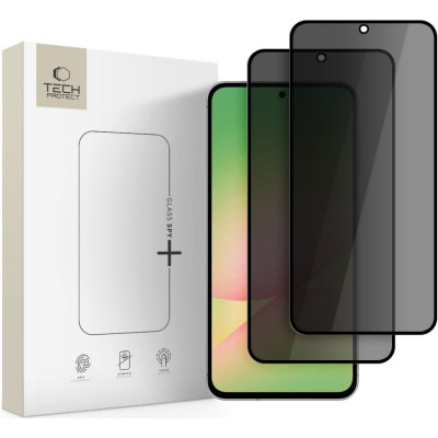 Tempered Glass Samsung Galaxy A56 / A36 Tech-Protect Glass Spy+ Privacy Full Face Αντιχαρακτικό Γυαλί Προστασίας Απορρήτου Οθόνης 2 Τεμάχια - Black (5906302362073)
