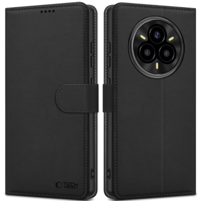 Θήκη Realme 14 Pro Plus Tech-Protect Wallet Πορτοφόλι - Matte Black (5906302361946)