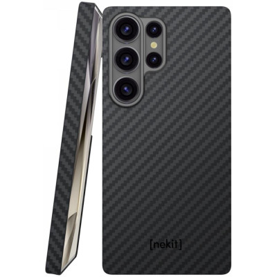 Θήκη Samsung Galaxy S25 Ultra Nekit Fiber Σκληρή με MagSafe Aramid Fiber 1mm 1500D Kevlar - Black (8719246469411)