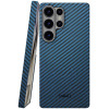 Θήκη Samsung Galaxy S25 Ultra Nekit Fiber Σκληρή με MagSafe Aramid Fiber 1mm 1500D Kevlar - Blue (8719246469824)