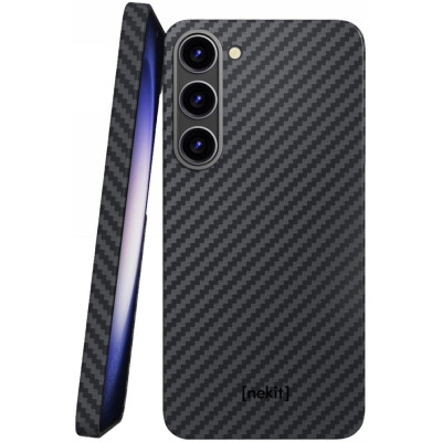 Θήκη Samsung Galaxy S23 Nekit Fiber Σκληρή με MagSafe Aramid Fiber 1mm 1500D Kevlar - Black (8719246462801)