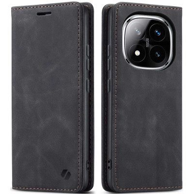 Θήκη Xiaomi Redmi Note 14 Pro 5G / Poco X7 Spacecase Wallet Πορτοφόλι - Black (5905719117658)
