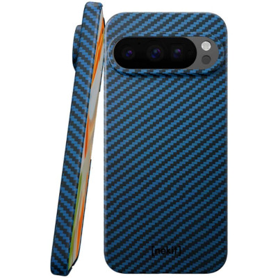 Θήκη Google Pixel 9 / 9 Pro Nekit Fiber Σκληρή με MagSafe Aramid Fiber 1mm 1500D Kevlar - Blue (8719246469695)