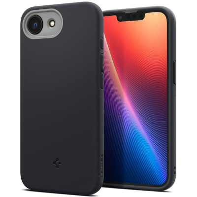 Θήκη iPhone 16e Spigen Nano Pop MagFit Σιλικόνης με MagSafe - Black Sesame (ACS09155)