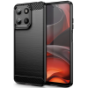 Θήκη Motorola Moto G15 / G15 Power Tech-Protect Carbon Σιλικόνης - Black (5906302361243)