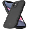 Θήκη iPhone 11 HappyCase Wavy Σιλικόνης - Black (8719246474613)