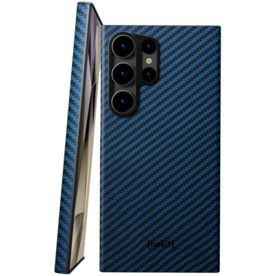 Θήκη Samsung Galaxy S24 Ultra Nekit Fiber Σκληρή με MagSafe Aramid Fiber 1mm 1500D Kevlar - Blue (8719246469657)