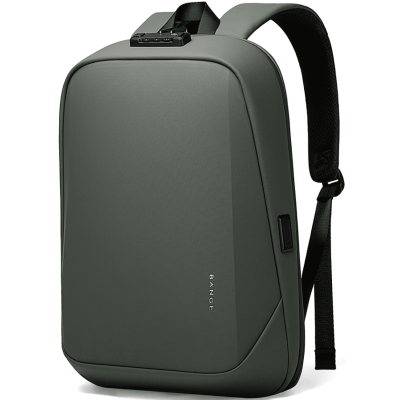 Σακίδιο Πλάτης / Backpack Bange 7251 Τσάντα Μεταφοράς Laptop έως 15.6" με Κλειδαριά TSA 18L - Green