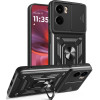 Θήκη Motorola Moto G05 / E15 Tech-Protect Camshield Pro Ανθεκτική με Κάλυμμα για την Κάμερα & Ring Holder - Black (5906302361274)