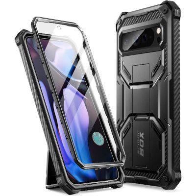 Θήκη Google Pixel 9 Pro XL Supcase i-Blason Armorbox Full Body 360° Ανθεκτική με KickStand - Black (843439151543)