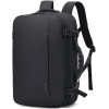 Σακίδιο Πλάτης / Backpack Bange 1909-8 για Laptop έως 17.3" / Vacuum με TSA Lock & Ζυγαριά / Επεκτάσιμο 20L έως 36L - Black