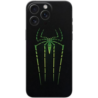 Αυτοκόλλητο Skin Προστασίας Πλάτης iPhone Gams Premium Vinyl Skin Back Plate Φωσφορίζον - Luminus Spider (GAMS-VNL-SKIN-LMSD-001)