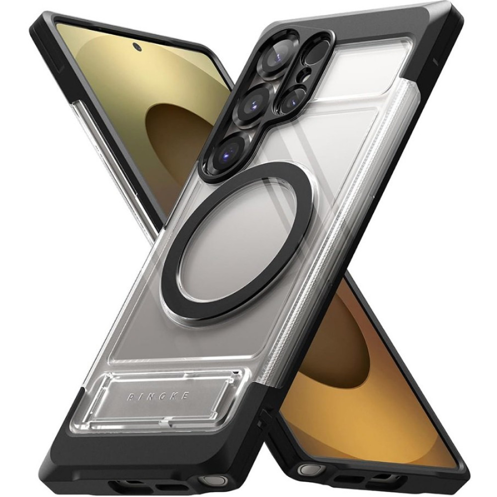 Θήκη Samsung Galaxy S25 Ultra Ringke UX Magnetic Σκληρή με MagSafe & KickStand - Clear (8800293851653)