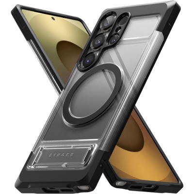 Θήκη Samsung Galaxy S25 Ultra Ringke UX Magnetic Σκληρή με MagSafe & KickStand - Smoke Black (8800293851684)