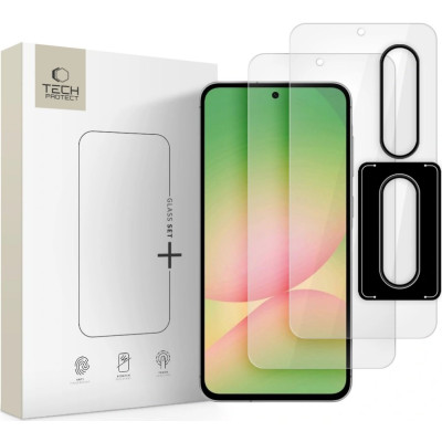 Tempered Glass Samsung Galaxy A56 / A36 Tech-Protect Glass Set+ με 2 x Αντιχαρακτικά Γυαλιά Προστασίας Οθόνης και 1 x Κάμερας - Clear (5906302362080)