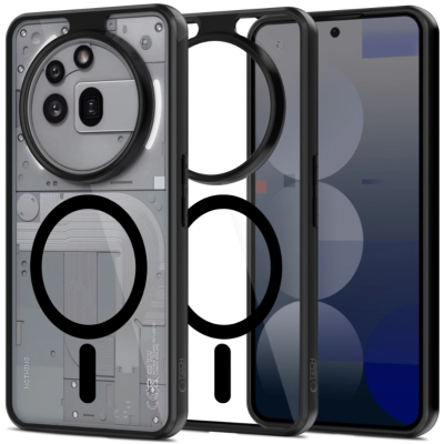 Θήκη Nothing Phone 3a Pro Tech-Protect MagMat Σκληρή Διάφανη με MagSafe - Black / Clear (5906302363001)