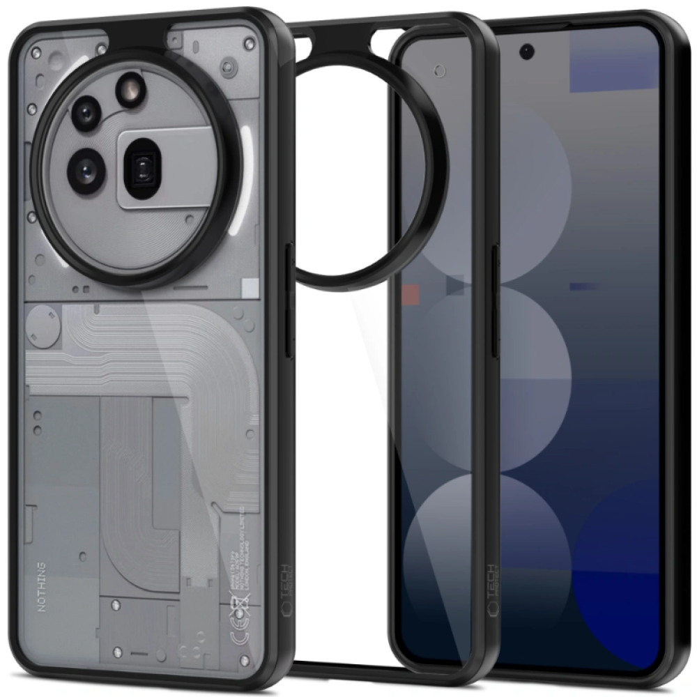Θήκη Nothing Phone 3a Pro Tech-Protect MagMat Σκληρή Διάφανη - Black / Clear (5906302362998)