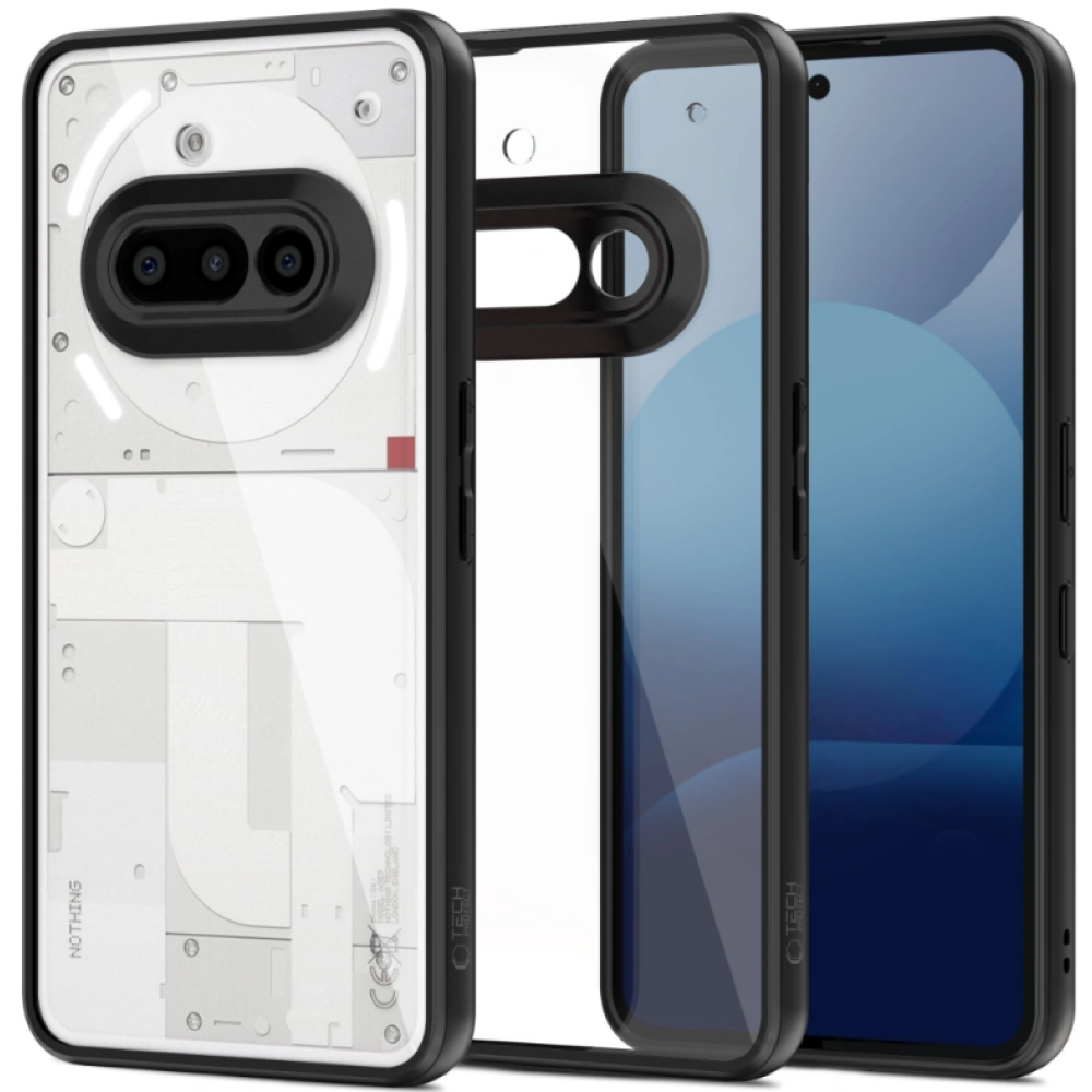 Θήκη Nothing Phone 3a Tech-Protect MagMat Σκληρή Διάφανη - Black / Clear (5906302362967)