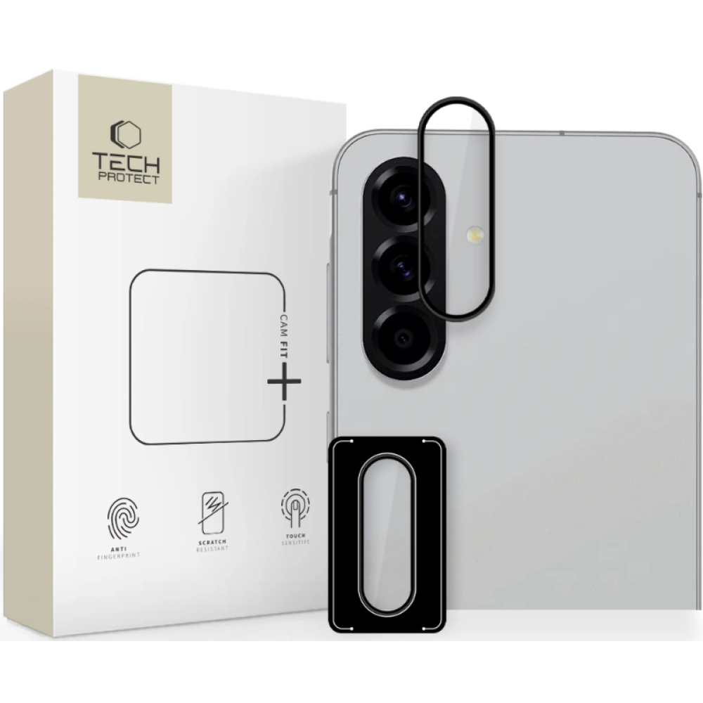 Tempered Glass Samsung Galaxy A56 / A36 Tech-Protect Camring Fit+ Αντιχαρακτικό Γυαλί Προστασίας για Φακό Κάμερας - Black (5906302362066)