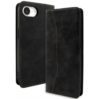 Θήκη iPhone 16e Bodycell Book Case Πορτοφόλι - Black (5206015079856)