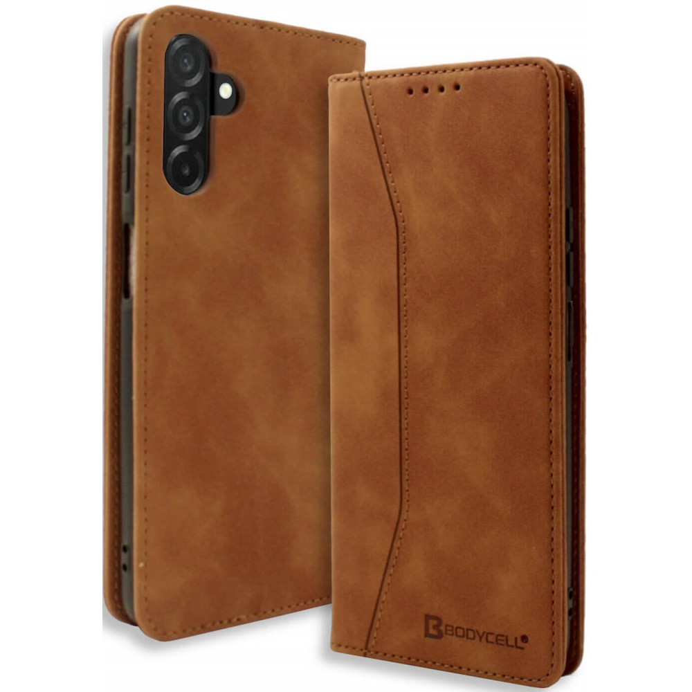 Θήκη Samsung Galaxy A26 Bodycell Book Case Πορτοφόλι - Brown (5206015080449)