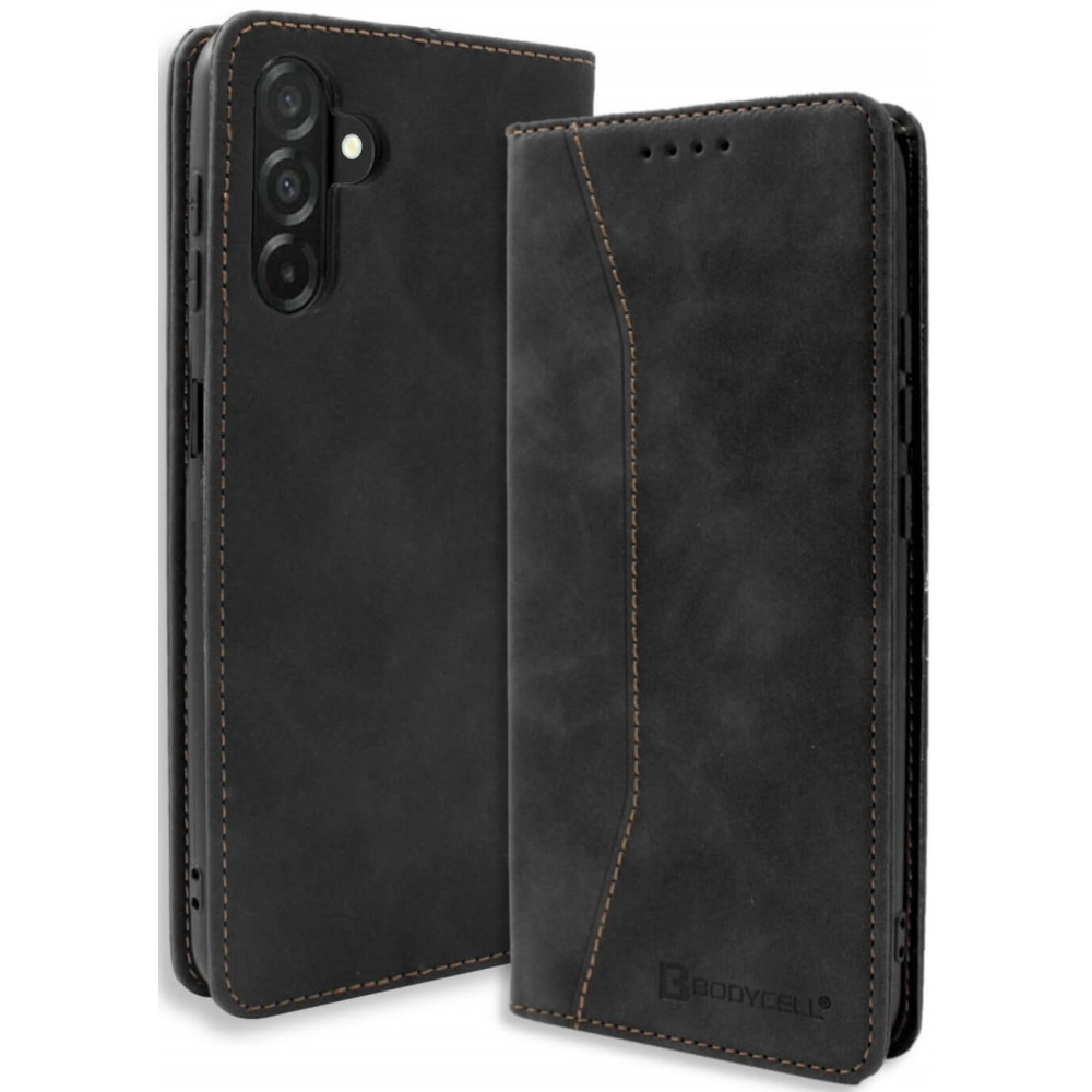 Θήκη Samsung Galaxy A36 Bodycell Book Case Πορτοφόλι - Black (5206015080463)