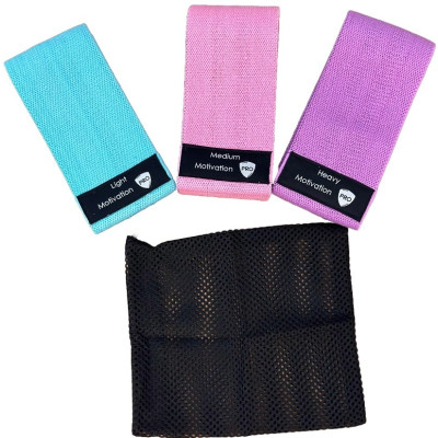 Λάστιχα Γυμναστικής MotivationPro Σετ με 3  Fitness Mini Loop Bands Αντίστασης - Multicolour (021281213286)
