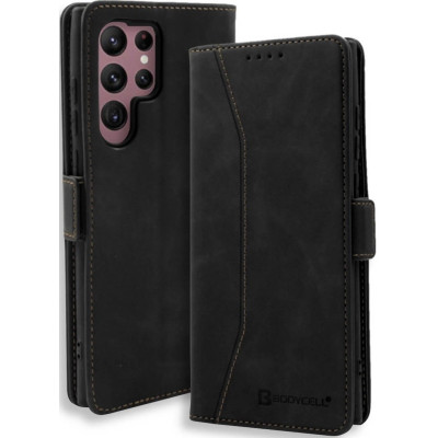 Θήκη Samsung Galaxy S25 Ultra Bodycell Book Case Πορτοφόλι - Black (5206015080586)