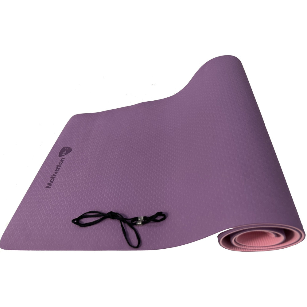Στρώμα Γυμναστικής MotivationPro Yoga / Pilates με Ιμάντα Μεταφοράς 6mm Πάχος 183 x 61cm - Pink (021281215280)