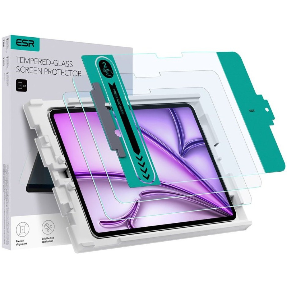 Tempered Glass iPad Air 13" 2025 / 2024 ESR Αντιχαρακτικό Γυαλί Προστασίας Οθόνης 2 Τεμάχια - Clear (4894240211960)