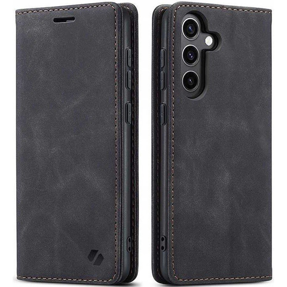 Θήκη Samsung Galaxy S25 Plus Spacecase Wallet Πορτοφόλι - Black (5905719114640)