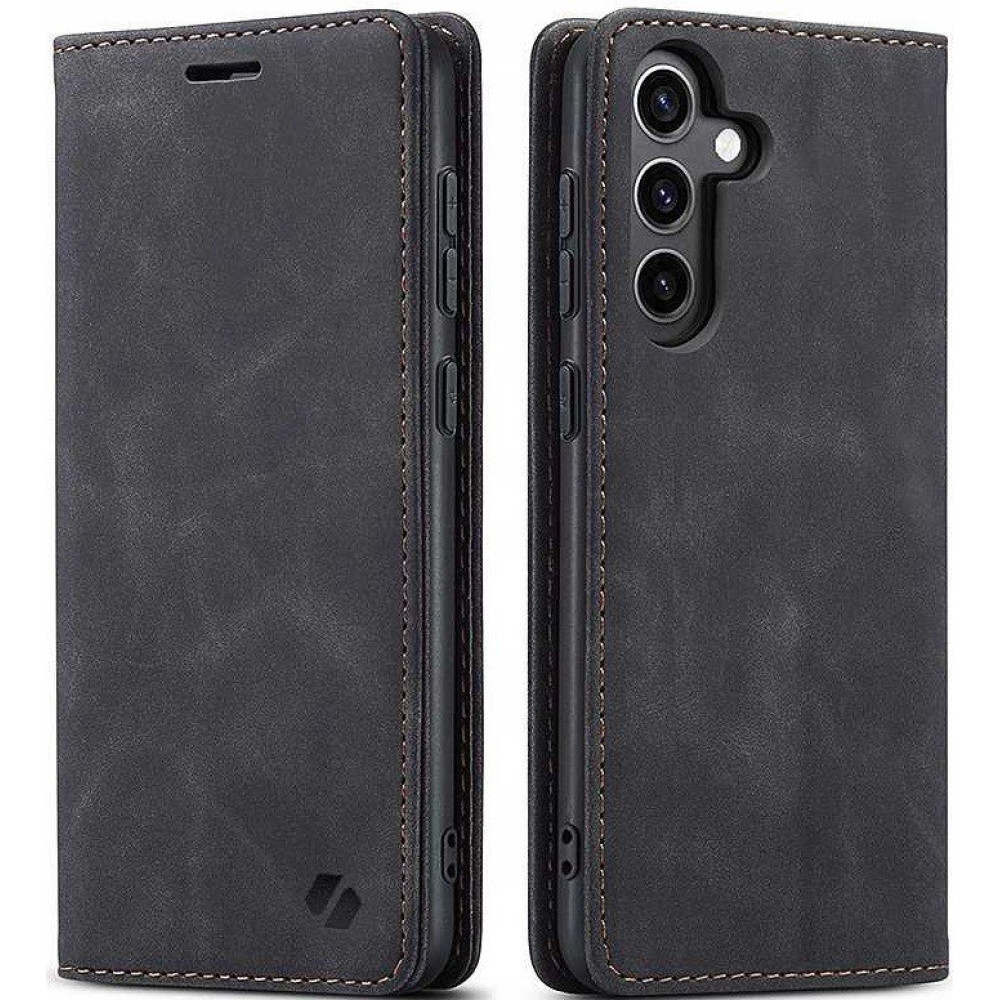Θήκη Samsung Galaxy S25 Spacecase Wallet Πορτοφόλι - Black (5905719114602)