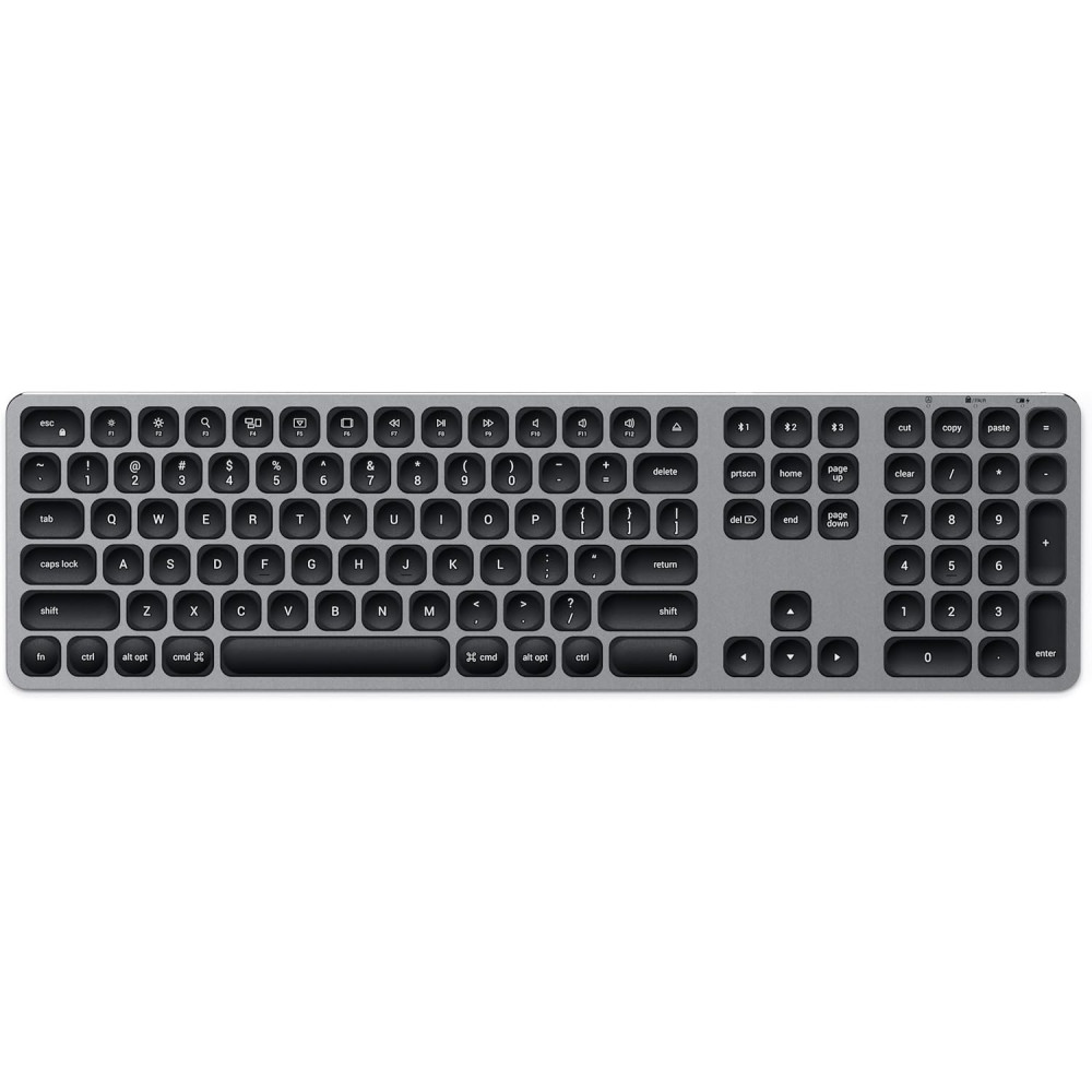 Πληκτρολόγιο Satechi Bluetooth Keyboard για Mac Ασύρματο Bluetooth Αλουμινίου QWERTY Αγγλικό US - Space Gray (ST-AMBKM)